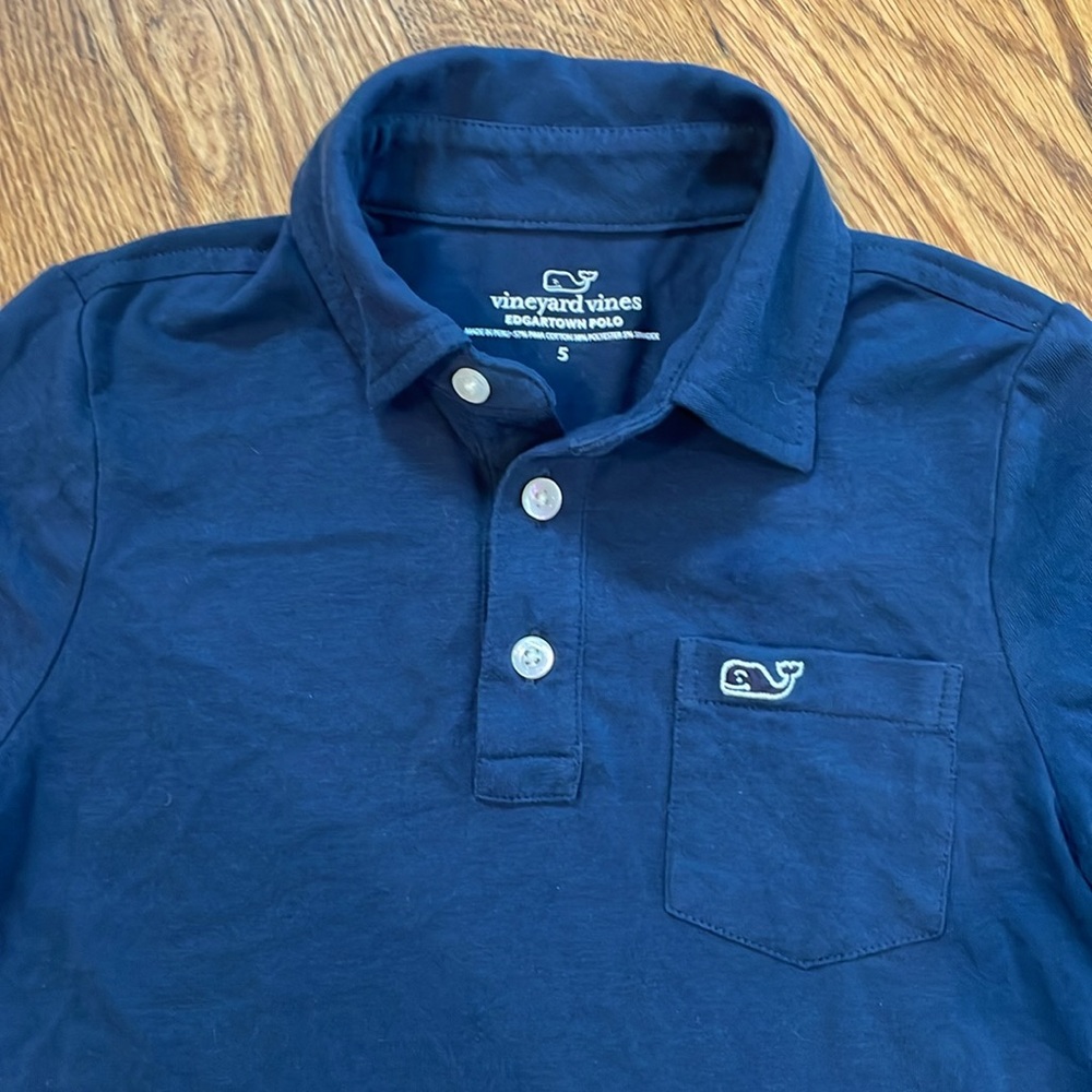 Boy’s Vineyard Vines Edgartown Polo Shirt. Size 5. Like New Condition. - Picture 4 of 10
